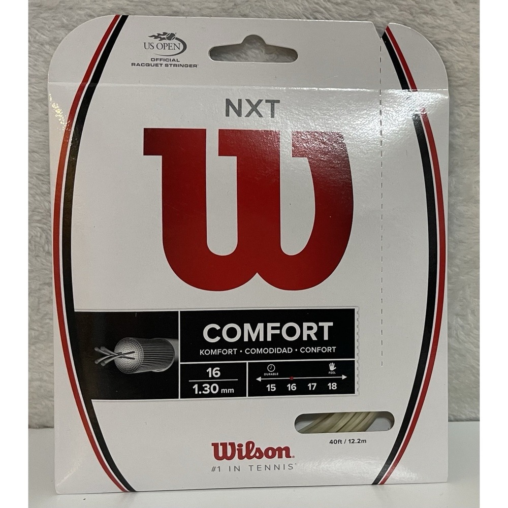 Wilson NXT 16G Gauge Tennis Racquet String WRZ942700 Natural Color NEW